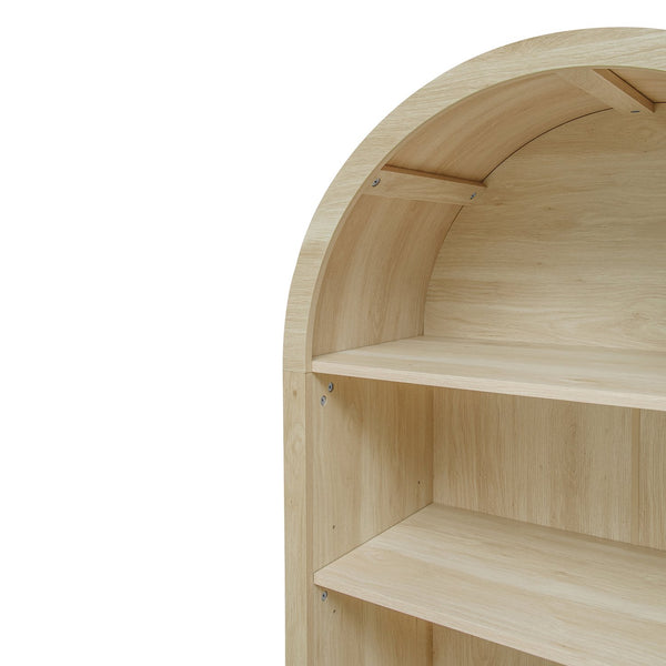 English Elm Arched Modern Farmhouse Pantry Cabinet - Versatile Wood Storage With Adjustable Shelves & Drawers W688P278921