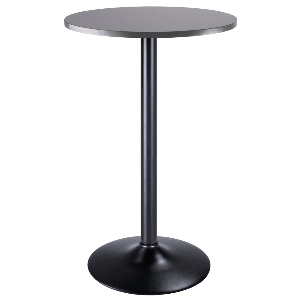 Winsome Wood Tarah Pub Table - Stylish Black And Slate Gray Design For Cozy Dining, Gatherings, And Display Slate Gray ,Black Composite Wood ,Metal 16123-winsome-wood