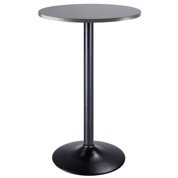 Winsome Wood Tarah Pub Table - Stylish Black And Slate Gray Design For Cozy Dining, Gatherings, And Display Slate Gray ,Black Composite Wood ,Metal 16123-winsome-wood
