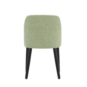 English Elm Dining Chair Set of 2 Mid-century Walnut Wood Frame Upholstered Seat and Back Mint N771P237031L