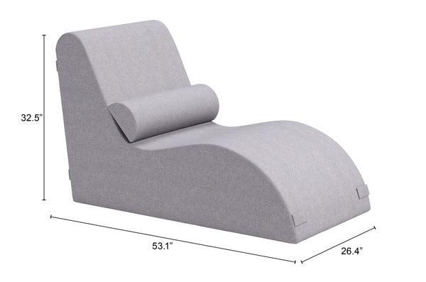 Zuo Modern Luanda Outdoor Lounge Chair - Eco-friendly Comfort With Modern Design For Your Perfect Patio Escape Gray 100% Olefin,100% Polypropylene,Textilene 704152-zuo-modern