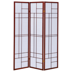 English Elm Colby Rubberwood Frame 3 Panel Folding Screen Room Divider in Traditional Two Tone B062P328676