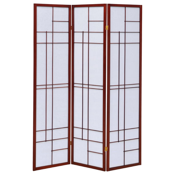 English Elm Colby Rubberwood Frame 3 Panel Folding Screen Room Divider in Traditional Two Tone B062P328676