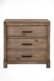 IDEAZ 1616APB Brown Washed Elegant 2 Drawer Nightstand Brown Washed 1616APB