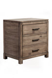 IDEAZ 1616APB Brown Washed Elegant 2 Drawer Nightstand Brown Washed 1616APB