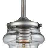 Synchronis 5'' Wide 1-Light Mini Pendant - Weathered Zinc 16170/1 Elk Lighting