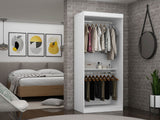 Manhattan Comfort Mulberry Contemporary - Modern Wardrobe/ Armoire/ Closet White 161GMC1