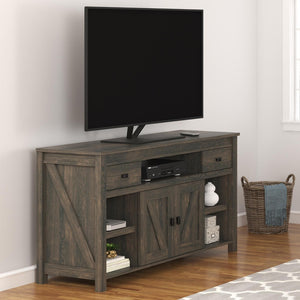 English Elm Farmington Rustic Barn Wood Tv Stand with Sliding Doors and Drawer Storage B2733S00022