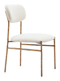 Sydhavnen Dining Chair Cream & Gold 110276 Zuo Modern