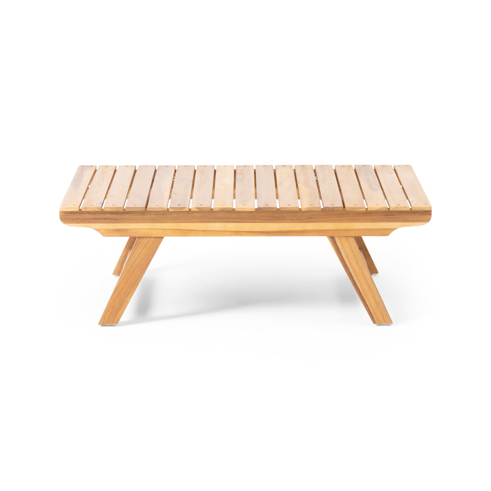 English Elm Christopher Knight Home® - SEDONA Acacia Outdoor Coffee Table with Open Slat Top, Durable Wood Design for Patio Living Spaces Teak 41.5 L x 28.25 W x 7.5 H 65811.00