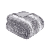 Madison Park Zuri Glam/Luxury Oversized Faux Fur Throw MP50-2830 Grey