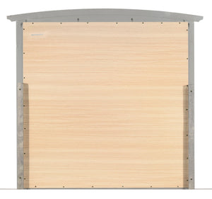 English Elm Elegant Silver Champagne Wall Mirror with 35"x37" Stylish Finish, Lightweight Durable Particle Board Appeal B078108304