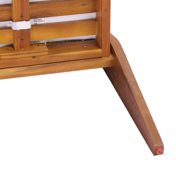 English Elm Acacia Hardwood Outdoor Dining Chairs with Wicker Detail and Cushions Set of 2 N772P384695T