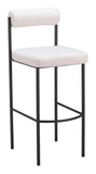 Livorno Barstool - Set of 2 Ivory 109812 Zuo Modern