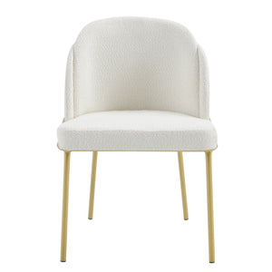 English Elm Set Set Of 2 Modern Dining Chairs With White Upholstered Seats And Brown Legs For Stylish Comfort W370P193934-GIGA