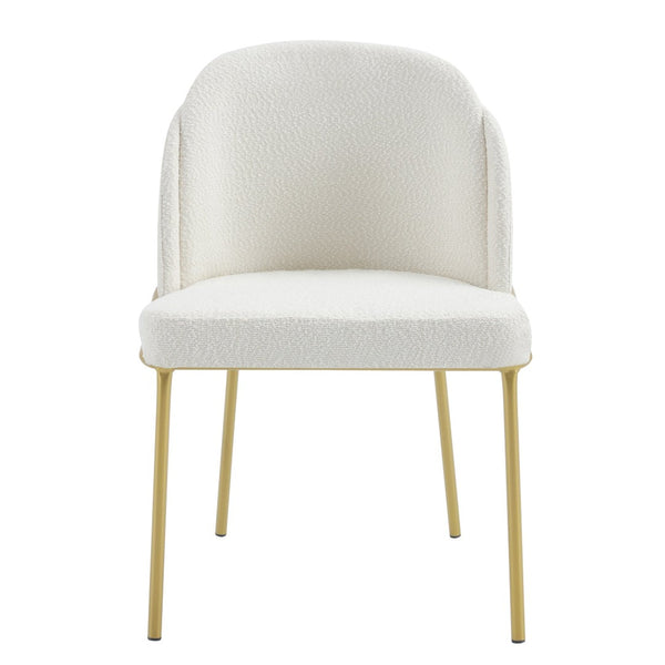 English Elm Set Set Of 2 Modern Dining Chairs With White Upholstered Seats And Brown Legs For Stylish Comfort W370P193934-GIGA