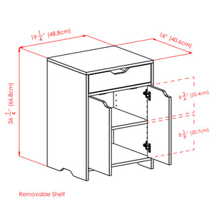 Winsome Wood Nova 1-drawer Storage Cabinet - Versatile Charcoal Organizer For Office, Garage, Or Kids' Room Charcoal Composite Wood 16326-winsome-wood