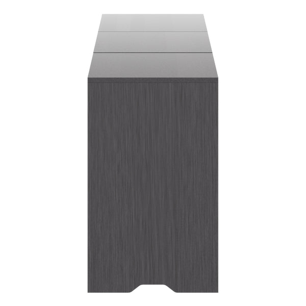Winsome Wood Nova 3-piece Storage Cabinet Set In Charcoal - Stylish & Versatile Organization For Home Office Spaces Charcoal Composite Wood 16333-winsome-wood