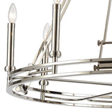 Bergamo 36'' Wide 8-Light Chandelier - Polished Nickel 16343/8 Elk Lighting