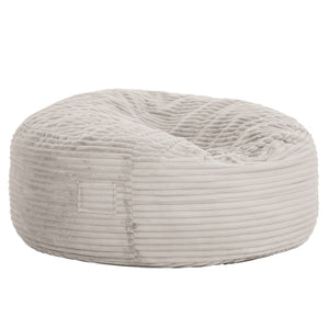 English Elm Modern Memory Foam Bean Bag Lounger with Plush Faux Fur Cover for Ultimate Comfort and Relaxation taupe 23 L x 21 W x 18 H B2741P329275