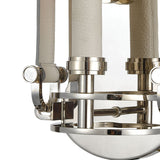 Bergamo 14'' High 1-Light Sconce - Polished Nickel 16350/1 Elk Lighting