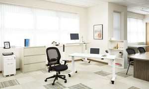 OSP Home Furnishings Airgrid® Ergonomic Mesh Office Task Chair with Lumbar Support and Synchro Tilt Control 5540