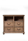 IDEAZ 1638APA Ash Brown 4 Drawer TV Media Chest Ash Brown 1638APA