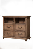 IDEAZ 1638APA Ash Brown 4 Drawer TV Media Chest Ash Brown 1638APA