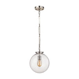 Gramercy 11'' Wide 1-Light Mini Pendant - Polished Nickel 16390/1 Elk Lighting