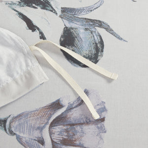 English Elm Full/Queen Cassandra 3-Piece Cotton Printed Duvet Cover Set – Shabby Chic Floral Blue, OEKO-TEX Certified Comfort B03597363