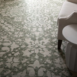 Feizy Rugs Belfort Hand-tufted Wool Rug In Classic Colors - Elegant Floral & Geometric Designs For Timeless Style Ivory,Green Wool 8698a28fgrn000f00