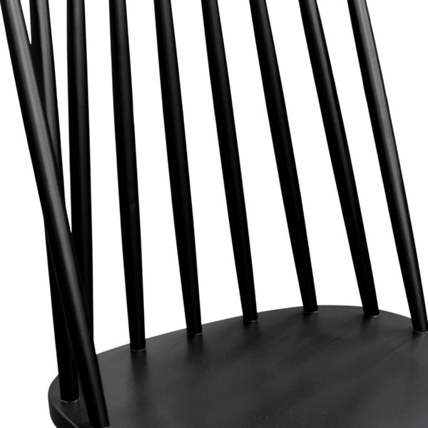 Alpine Furniture Felix Counter Height Barstools Set Of 2 – Solid Rubberwood Windsor Spindle Back, Sculpted Seat, 24" 1640-04