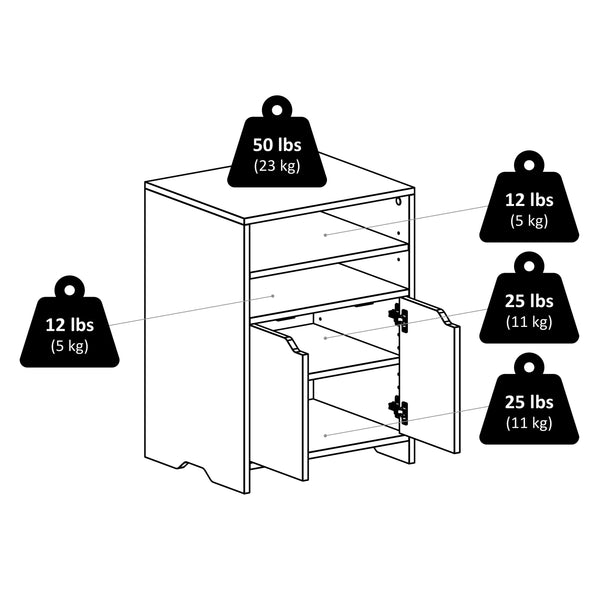 Winsome Wood Nova Open Shelf Storage Cabinet - Stylish Charcoal Organizer With Adjustable Shelves & Versatile Use Charcoal Composite Wood 16421-winsome-wood