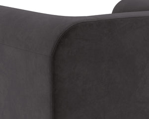Sunpan IONIC Armchair - Luxurious MEG Ash Fabric, Sculptural Design, Cozy Comfort for Modern Living Spaces 110864