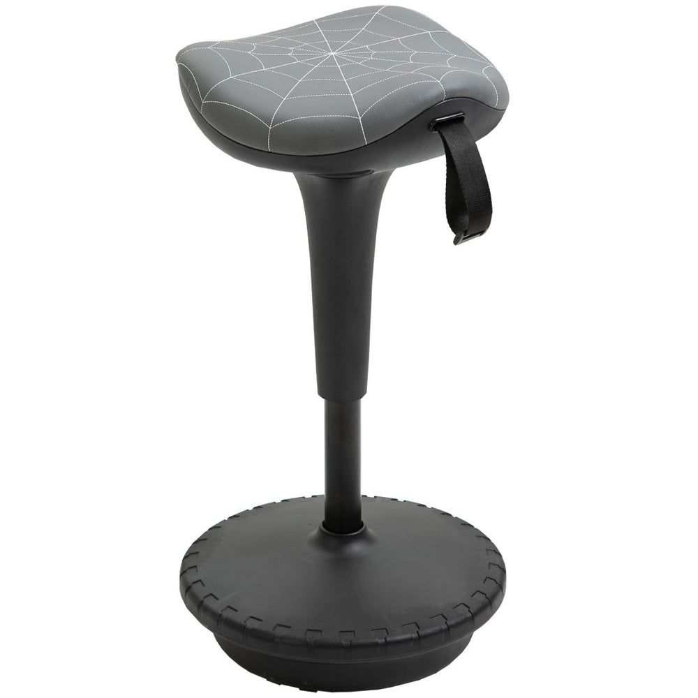 English Elm Vinsetto Active Wobble Stool With 360° Swivel & Adjustable Height For Ergonomic Sitting, Grey W2225P217510-GIGA