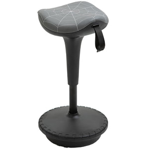 English Elm Vinsetto Active Wobble Stool With 360° Swivel & Adjustable Height For Ergonomic Sitting, Grey W2225P217510-GIGA