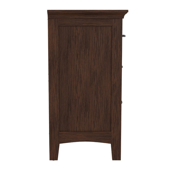 OSP Home Furnishings Modern Mission 3 Drawer Chest Vintage Oak