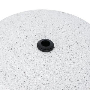 English Elm Tess Mgo Marble Finish Outdoor Umbrella Base and Patio Side Table Weatherproof N775P362748W