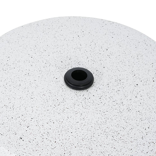 English Elm Tess Mgo Marble Finish Outdoor Umbrella Base and Patio Side Table Weatherproof N775P362748W