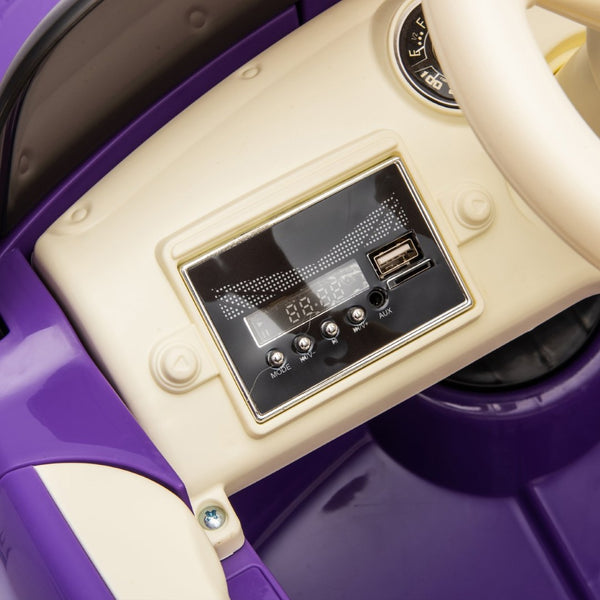 English Elm 12v Chevrolet 3100 Licensed Vintage Pickup Ride on Truck with Led Lights and Parent Remote Purple W1578P214181