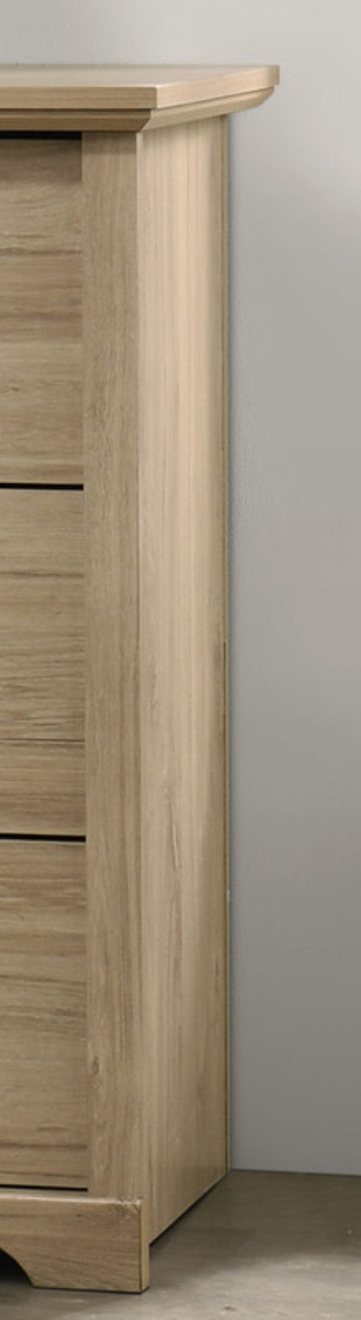 English Elm Elettra Six Drawer Wide Dresser Light Oak Laminate with Matte Black Hardware B2749P413341