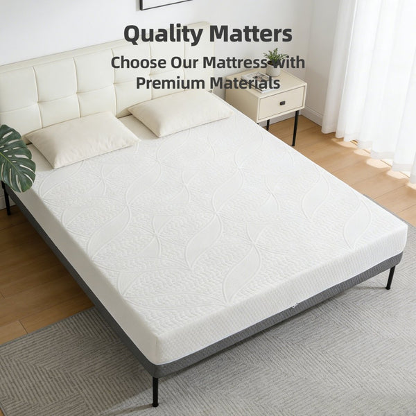 English Elm 10-inch King Gel Foam Mattress Japan Engineered 7-zone Spinal Support Adjustable Base Ready W5081P394330
