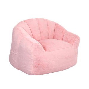 English Elm Bean Bag Chair - Plush Faux-Fur Sofa With Armrests, High-Density Foam For Cozy Living Room Comfort W2200P313809