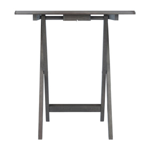 Winsome Wood Dorian 5-piece Folding Snack Table Set In Oyster Gray – Perfect For Entertaining, Easy Storage & Use! Oyster Gray Solid ,Composite Wood 16517-winsome-wood
