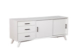 IDEAZ 1653APA White Elegant Spacious TV Console White 1653APA