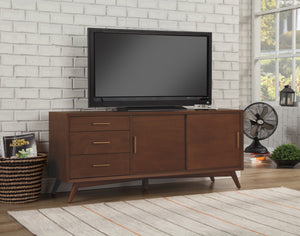 IDEAZ 1655APA Walnut Elegant Spacious TV Console Walnut 1655APA