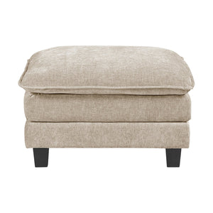 English Elm Modern 5-Piece Modular Sectional Set In Soft Taupe Chenille - Plush Comfort & Stylish Living Room Solution B011S01808