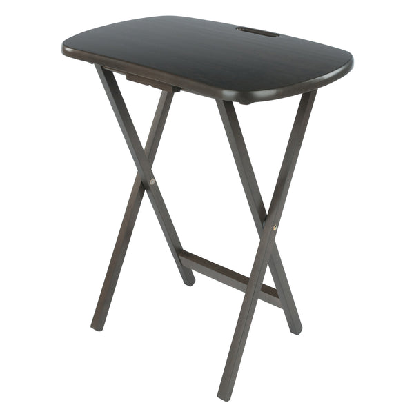 Winsome Wood Lucca 5-piece Folding Snack Table Set - Elegant Oyster Gray For Easy Entertaining & Compact Storage Oyster Gray Solid Wood 16577-winsome-wood