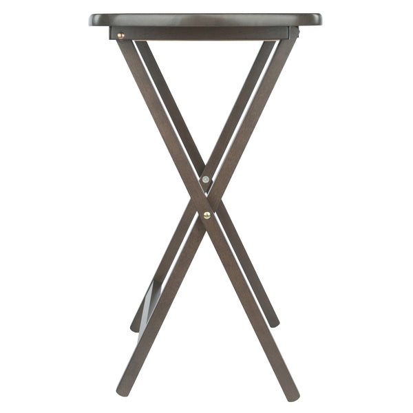 Winsome Wood Lucca 5-piece Folding Snack Table Set - Elegant Oyster Gray For Easy Entertaining & Compact Storage Oyster Gray Solid Wood 16577-winsome-wood