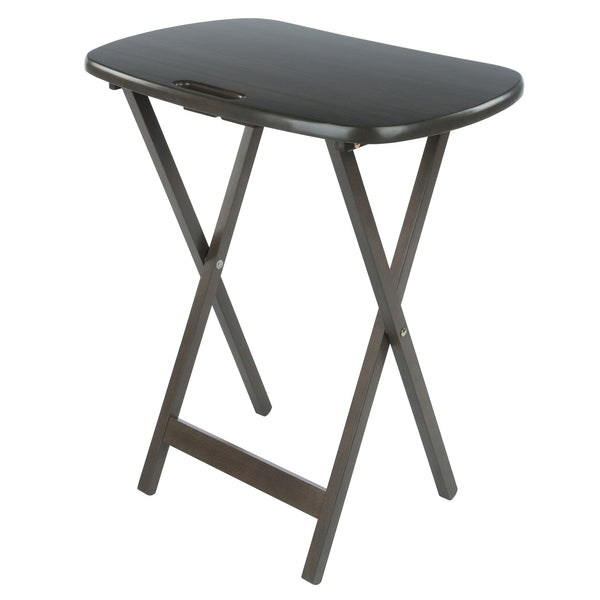 Winsome Wood Lucca 5-piece Folding Snack Table Set - Elegant Oyster Gray For Easy Entertaining & Compact Storage Oyster Gray Solid Wood 16577-winsome-wood